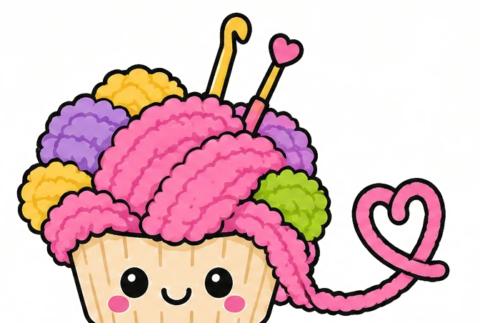 Yarnmuffin — cute cupcake yarn character